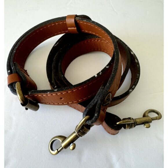 CLIP-ON PATRICIA NASH BROWN TAN LEATHER REPLACEMENT SHOULD XBODY STRAP NEW - Picture 8 of 12